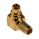 RS PRO 50 Ω Coaxial Connector Cable Male MCX, Right Angle Body, Micro Miniature, Gold Plated Brass Contacts 656-0069