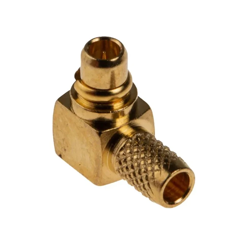 RS PRO 50 Ω Coaxial Connector Cable Male MCX, Right Angle Body, Micro Miniature, Gold Plated Brass Contacts 656-0069