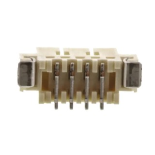Molex PicoBlade Series Straight Surface PCB Header, 4 Contacts, 1.25 mm Pitch, 1 Row, Shrouded, 1A Current, 125V 53398-0471