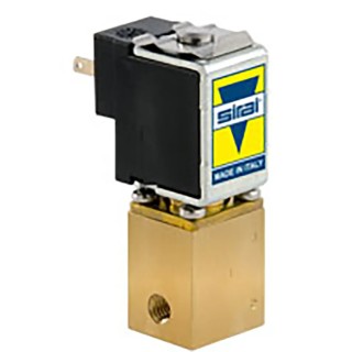 EMERSON ? ASCO Solenoid Valve 3 Port NC Brass Body 24V DC 1.2mm Orifice V365B01C-ZE30A M5X1,2 V24/DC