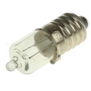 RS PRO Incandescent Indicator Light Clear Lens 6V 700mA 9.3mm Diameter 31mm Length 655-9047