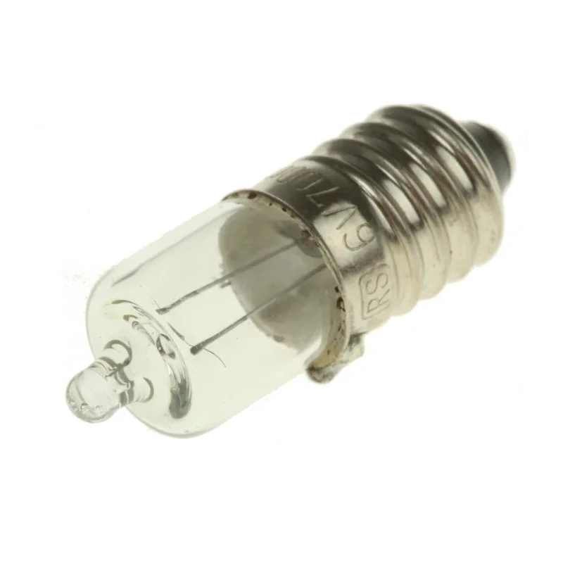 RS PRO Incandescent Indicator Light Clear Lens 6V 700mA 9.3mm Diameter 31mm Length 655-9047