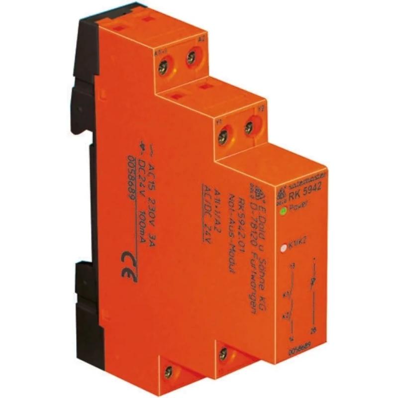 Dold Safety Relay 24V dc, 1 NO Safety Contacts RK5942.03 AC/DC24V