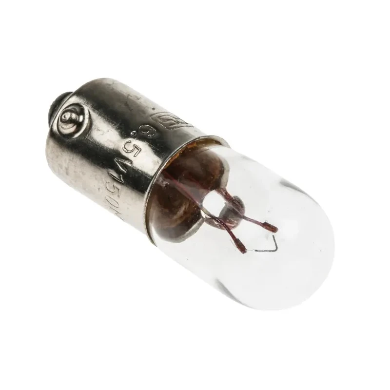 RS PRO BA9S Indicator Light Clear Lens 6V 150mA 3000h Lifespan BA9S