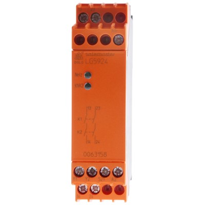 Dold 24V ac/dc Safety Relay with 2 Safety Contacts and 1 Auxiliary Contact LG5924