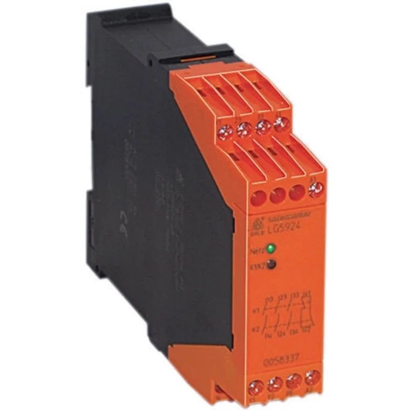 Dold Safety Relay, 230V AC Coil Voltage, 2 Safety Contacts, Automatic/Manual Reset LG5924