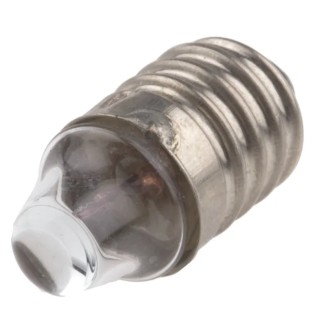 RS PRO Indicator Light Clear 2.5V 5.3 lm 10mm Diameter 25mm Length 15h Lifespan 655-9312