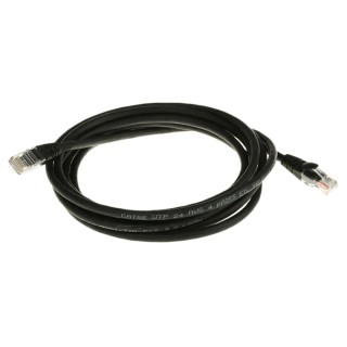 RS PRO Cat5e Ethernet Cable RJ45 Male to RJ45 Male, 3 m, Black Low Smoke Zero Halogen 657-2084