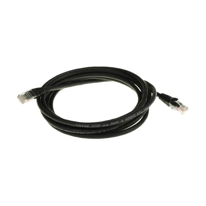 RS PRO Cat5e Ethernet Cable RJ45 Male to RJ45 Male, 3 m, Black Low Smoke Zero Halogen 657-2084