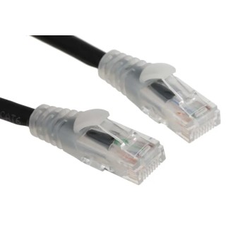 RS PRO Cat6 Ethernet Cable, 5 m, Black RJ45 Male to RJ45 Male, U/UTP Low Smoke Zero Halogen 657-2107