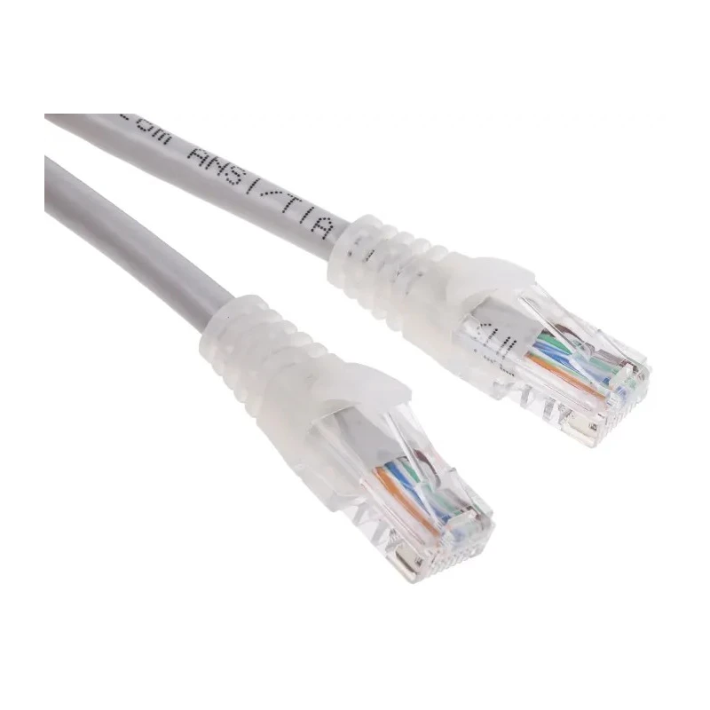 RS PRO Cat5e Ethernet Cable 0.5 m Grey RJ45 Male to RJ45 Male U/UTP PVC 30V 24 AWG 657-2090