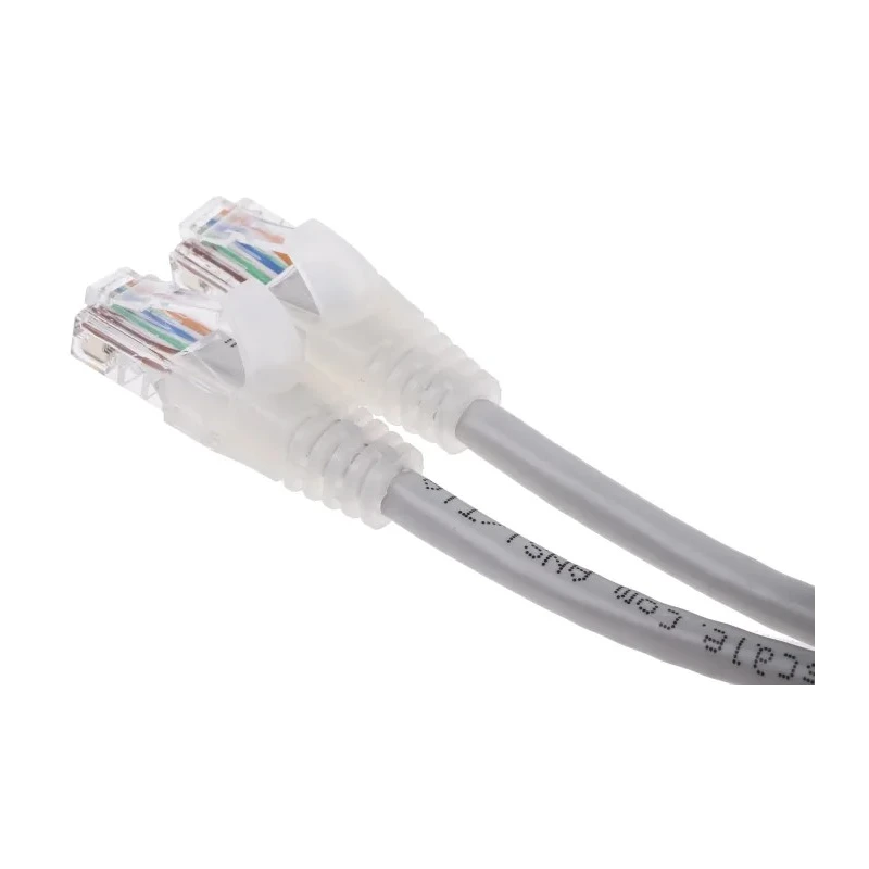 RS PRO Cat5e Ethernet Cable 0.5 m Grey RJ45 Male to RJ45 Male U/UTP PVC 30V 24 AWG 657-2090