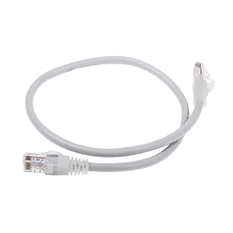RS PRO Cat5e Ethernet Cable 0.5 m Grey RJ45 Male to RJ45 Male U/UTP PVC 30V 24 AWG 657-2090