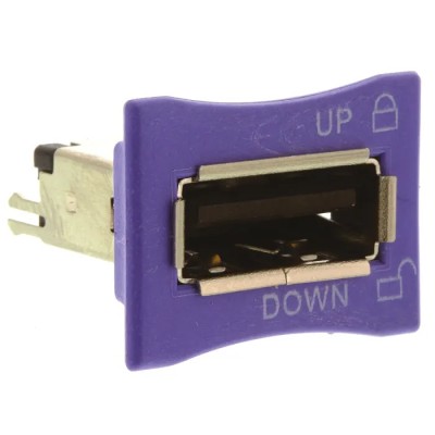 TE Connectivity Straight Through Hole Female 1 Port USB Type A USB Connector 2.0 1775690-2
