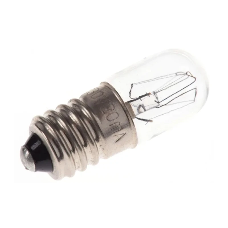 RS PRO E10 Indicator Light Clear 130V 20mA 3000h T3 1/4 Lamp Designation 10mm Diameter 28mm Length 655-9570