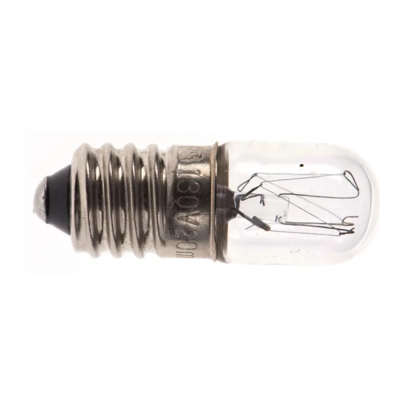 RS PRO E10 Indicator Light Clear 130V 20mA 3000h T3 1/4 Lamp Designation 10mm Diameter 28mm Length 655-9570