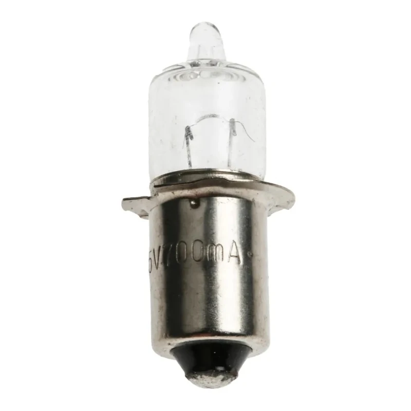RS PRO Clear Halogen Bulb Mini Candle 9.3 mm Diameter 31 mm Length P13.5s Base 6.5V 90 lm 655-9586