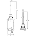 Honeywell Technologies LS Series Plunger Limit Switch, SPDT Double Break Contact, IP67, Die Cast Zinc Housing, 240V 8LS1-4C