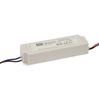 MEAN WELL  IP67 Rated 1 Output AC-DC LED Driver 24V 9V 33.6W 1400mA Enclosed Panel Mount