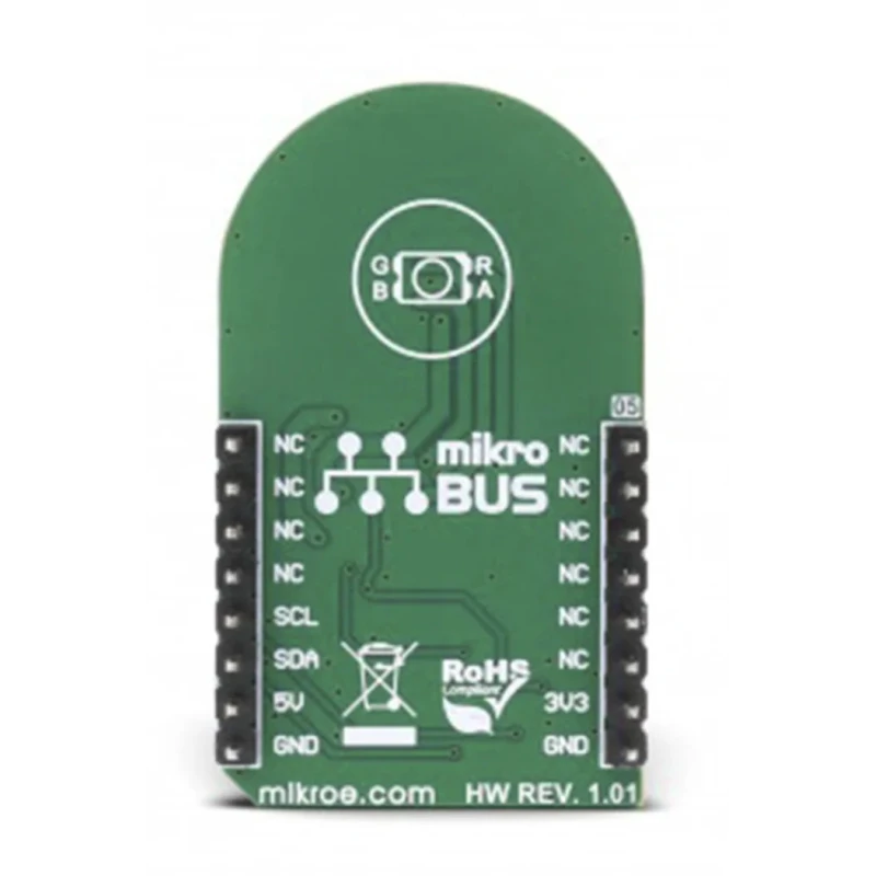 MikroElektronika LED Driver 3 Click Board RGB LED Driver with I2C Interface, 3.3V/5V Supply MIKROE-2950