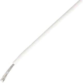 TE Connectivity SPEC 55 Series White Harsh Environment Wire 19 x 29 AWG Ethylene Tetrafluoroethylene 100 m 55A0111-16-9