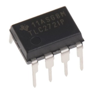 Texas Instruments Operational Amplifier, Dual Channel, 1.7 MHz Gain Bandwidth, 8-Pin PDIP, 5V to 16V TLC272IP