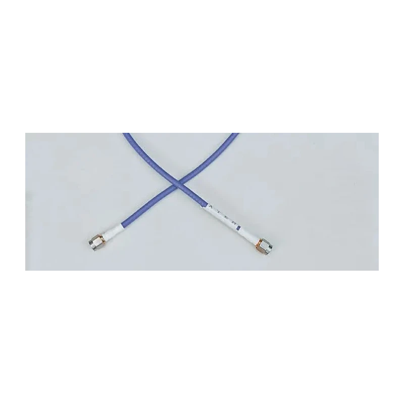 Atem SMA Series Terminated Coaxial Cable 250 mm Length 50 Ω Characteristic Impedance 1000V Voltage Blue Jacket RG402