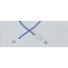 Atem SMA Series Terminated Coaxial Cable 250 mm Length 50 Ω Characteristic Impedance 1000V Voltage Blue Jacket RG402