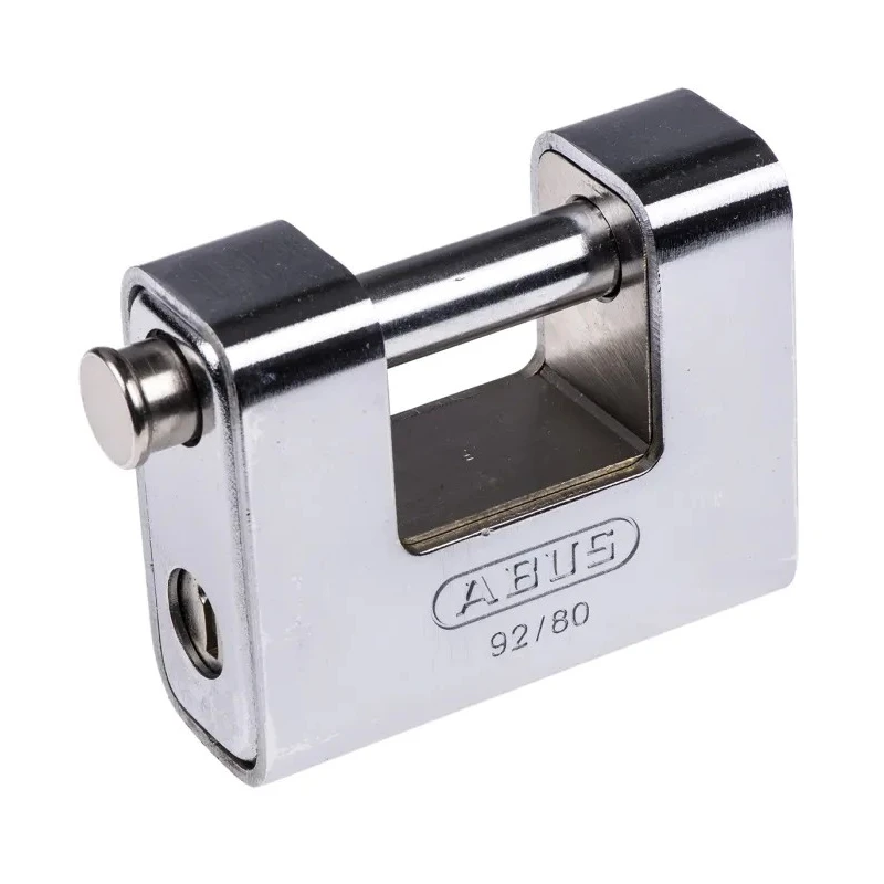 ABUS Keyed Brass Steel Padlock Weatherproof 12 mm Shackle Diameter 17 mm Shackle Length 77 mm Body XR0092 80
