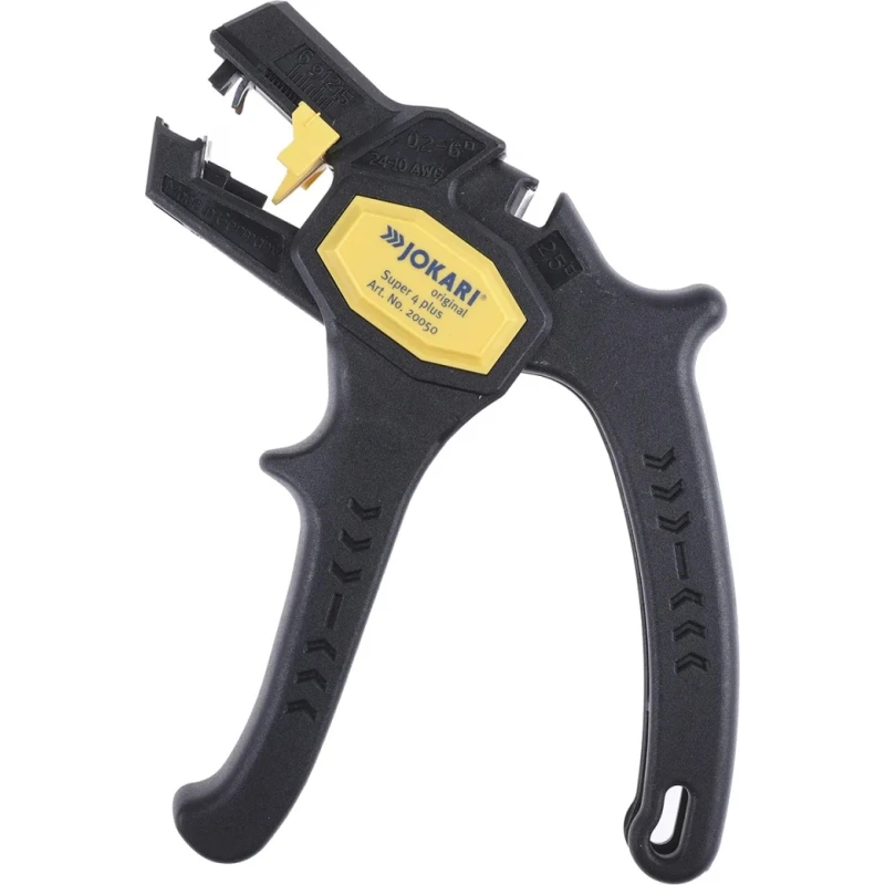 Jokari Soft Grip Wire Stripper for Strands, Massive and Flexible Conductors 0.2 to 6 mm² 20050