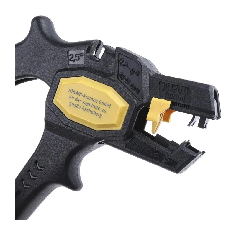 Jokari Soft Grip Wire Stripper for Strands, Massive and Flexible Conductors 0.2 to 6 mm² 20050