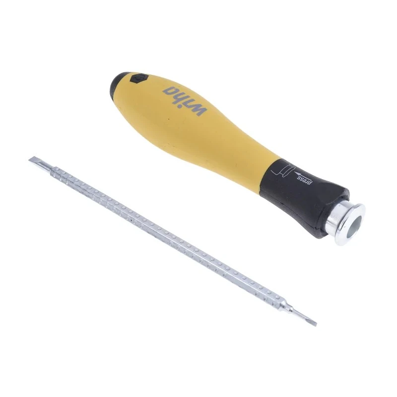 Wiha Interchangeable Standard Screwdriver Set, Hexagon Phillips Slotted Torx Tip, 11-Piece ESD Safe 31499