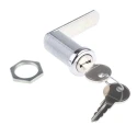 Euro-Locks a Lowe & Fletcher group Company Shuttered 5 Disc Camlock, Chrome Finish, 37.7 mm Panel-to-Tongue Depth B448032