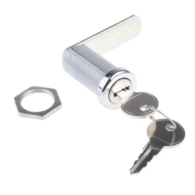 Euro-Locks a Lowe & Fletcher group Company Shuttered 5 Disc Camlock, Chrome Finish, 37.7 mm Panel-to-Tongue Depth B448032