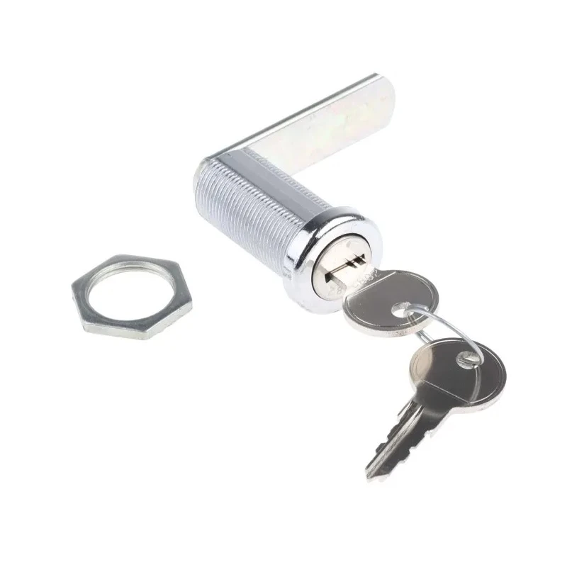 Euro-Locks a Lowe & Fletcher group Company Shuttered 5 Disc Camlock, Chrome Finish, 37.7 mm Panel-to-Tongue Depth B448032