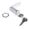 Euro-Locks a Lowe & Fletcher group Company Shuttered 5 Disc Camlock, Chrome Finish, 37.7 mm Panel-to-Tongue Depth B448032