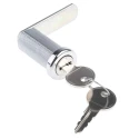 Euro-Locks a Lowe & Fletcher group Company Shuttered 5 Disc Camlock, Chrome Finish, 37.7 mm Panel-to-Tongue Depth B448032