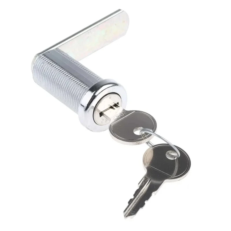 Euro-Locks a Lowe & Fletcher group Company Shuttered 5 Disc Camlock, Chrome Finish, 37.7 mm Panel-to-Tongue Depth B448032