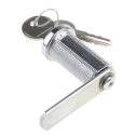 Euro-Locks a Lowe & Fletcher group Company Shuttered 5 Disc Camlock, Chrome Finish, 37.7 mm Panel-to-Tongue Depth B448032
