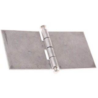 Pinet Stainless Steel Butt Hinge with Barrel Pin, 80 mm x 80 mm x 3 mm 347-8428