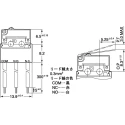 Panasonic Hinge Lever Micro Switch, Solder Terminal, 2A, 125 V ac, 30 V dc, SPDT, IP50 ABS141240