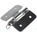 Pinet Electrolytic Polish Stainless Steel Butt Hinge, Fixed Pin, Screw Fixing, 82mm x 92mm x 3mm 348-7270