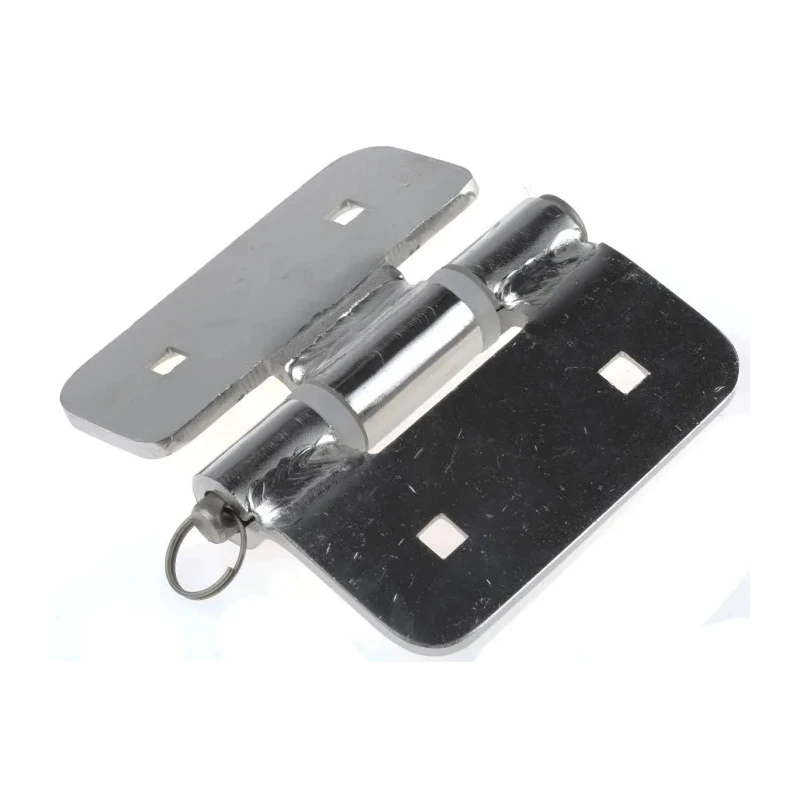 Pinet Electrolytic Polish Stainless Steel Butt Hinge, Fixed Pin, Screw Fixing, 82mm x 92mm x 3mm 348-7270
