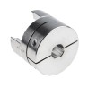Ruland Aluminium Clamp Jaw Coupler 57.2 mm OD, 80 mm Length, Zero Backlash MJC57-16-A