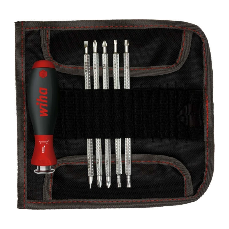 Wiha Hexagon, Phillips, Slotted Standard Screwdriver Set, 6-Piece ESD Safe 32298