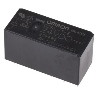 Omron Panel Power Relay 24V DC Coil 16A Switching Current SPDT G2RL-1-E DC24