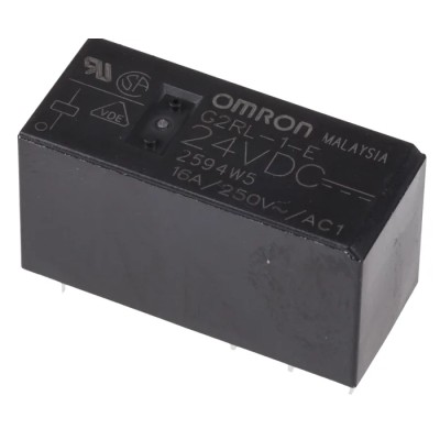 Omron Panel Power Relay 24V DC Coil 16A Switching Current SPDT G2RL-1-E DC24