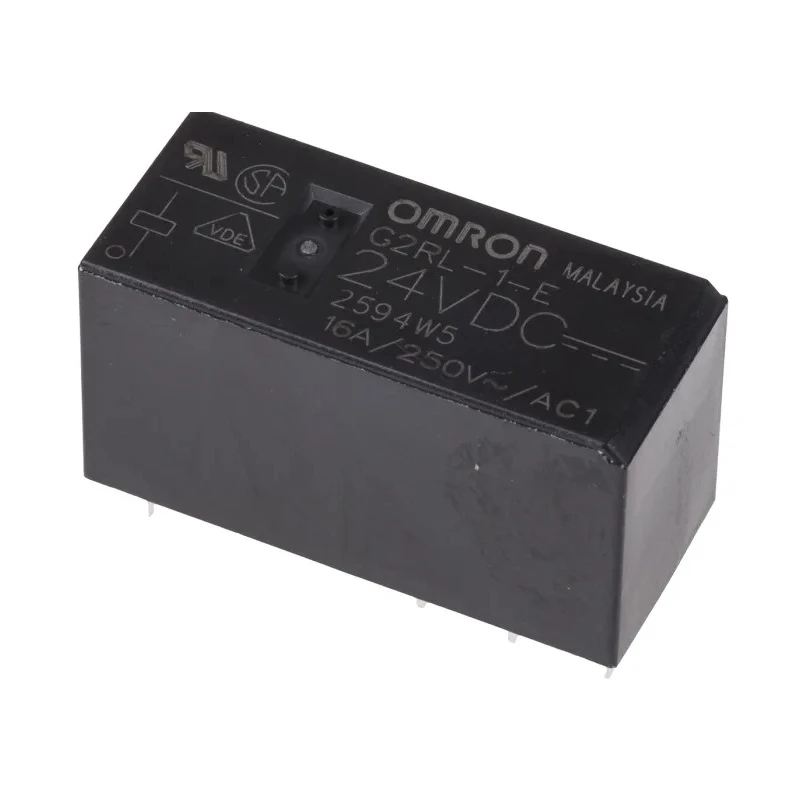 Omron Panel Power Relay 24V DC Coil 16A Switching Current SPDT G2RL-1-E DC24