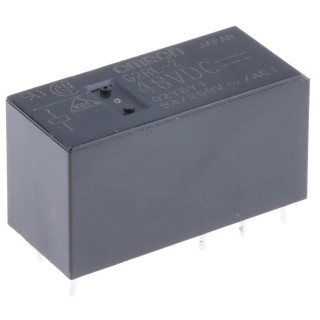 Omron PCB Power Relay 48V DC Coil 8A Switching Current DPDT G2RL-2 DC48