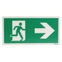 RS PRO Plastic Non-Illuminated Emergency Exit Sign 300mm x 150mm 370-1526